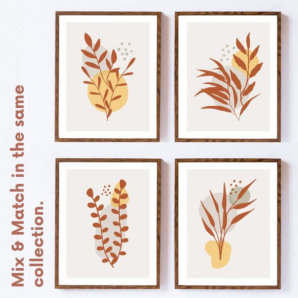 Modern Minimalist Abstract Nature Boho Wall Art Print Home Decor [No Frame] - Picture 6 of 6